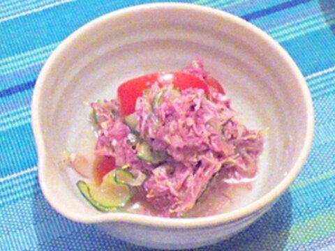 色鮮やか！食用菊「もってのほか」のマリネ風サラダ